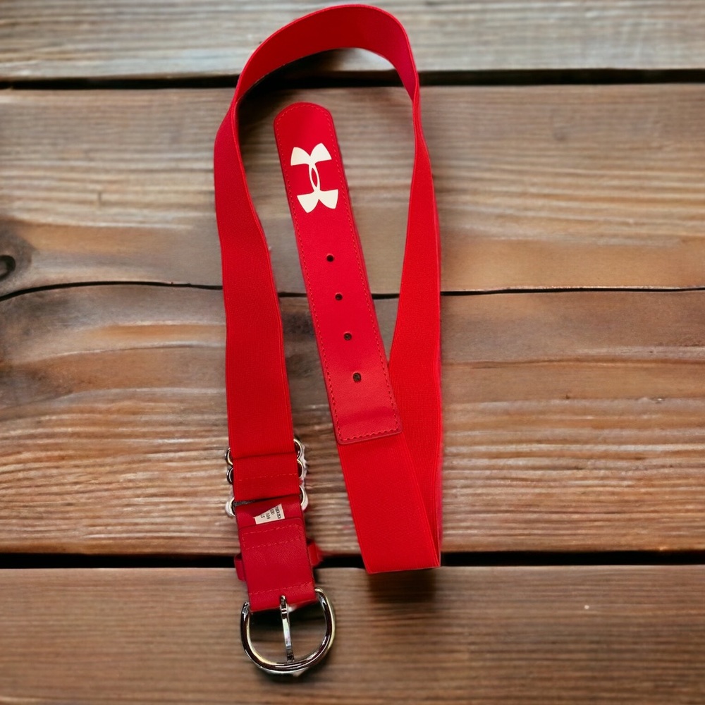 🌞Summer Clearance Under Armour Men’s Baseball Softball Adjustable Belt Red